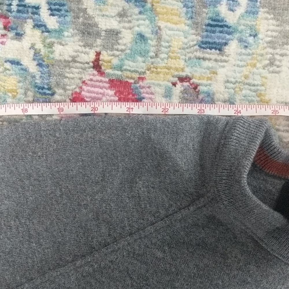☀️ Italian Merino Yarn Gray Sweater - S - Picture 12 of 12